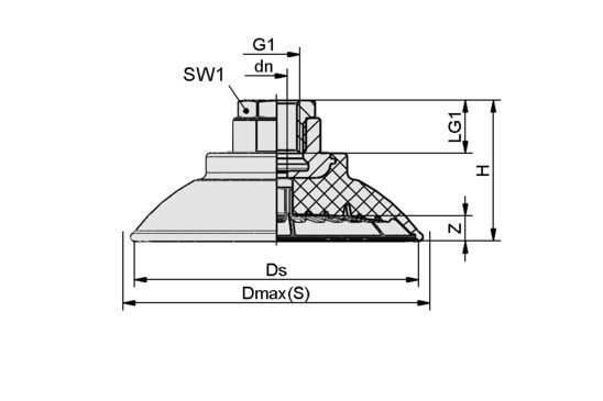 SAF 30 NBR-60 G3/8-IG