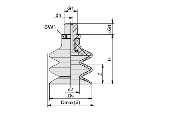 FSG 14 NBR-55 M5-AG